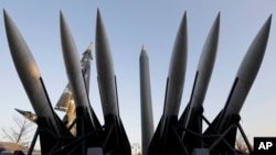 首爾韓戰紀念館所展出的朝鮮導彈模型（資料照片）