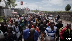 ARCHIVES - Manifestation à Goma, en RDC.