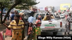 Imodokari y'igipolisi iriko isomba abantu bafashwe mu gisagara c'ubutunzi Bujumbura