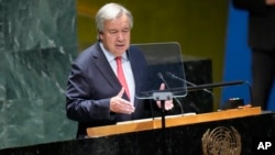 El secretario general de las Naciones Unidas, António Guterres, inauguró la jornada de discursos de alto nivel en el marco de la 78 Asamblea General de la ONU.