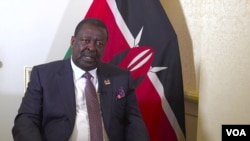 El ministro de Asuntos Exteriores de Kenia, Musalia Mudavadi, ofrece una entrevista con el servicio suajili de la VOA, el 1 de febrero de 2024 en Washington, EEUU.