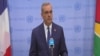 Prezidan Dominiken Luis Abinader pale sou sityasyon Ayiti kap deteryore pi plis chak jou, pandan yon deklarasyon devan la pres nan Nasyonzini, 13 Fevriye 2024. 
