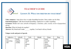 LLE-A Lesson 31