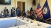 Miembros del subcomité para el Hemisferio Occidental de la Cámara de Representantes de Estados Unidos, durante una mesa redonda sobre Venezuela. 