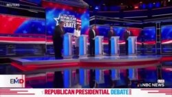 Candidatos republicanos atacan a Trump y respaldan a Israel en tercer debate 