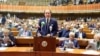 FILE - In this photo released by the Pakistan Finance Ministry Press Service, Pakistan's Finance Minister Muhammad Aurangzeb speaks before the country's National Assembly, in Islamabad, June 12, 2024.
