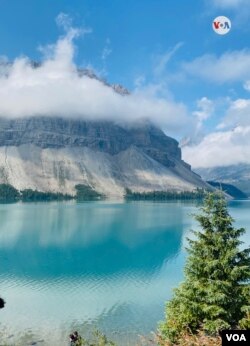 El lago Bow está ubicado al oeste de la provincia canadiense de Albert. [Foto: Karen Sánchez, VOA]