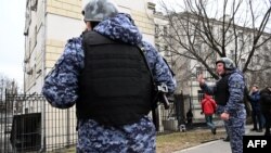 Le tribunal de Lefortovsky à Moscou où Evan Gershkovich,a comparu le 30 mars 2023.