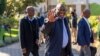 Le président sud-africain Cyril Ramaphosa rencontre de hauts responsables de son parti du Congrès national africain lors du Comité exécutif national de l'ANC le 6 juin 2024.