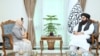 Roza Otunbayeva, the head of the U.N. Assistance Mission in Afghanistan, met with Taliban Foreign Minister Amir Khan Muttaqi in Kabul on June 7, 2024. (Photo courtesy the Foreign Minister's Office)