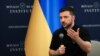 Украинскиот претседател Володимир Зеленски зборува пред Самитот на НАТО во Вашингтон, САД