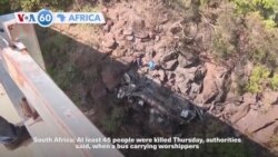 VOA60 Africa - At least 45 dead in South Africa bus crash