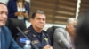 Mauricio Arriaza Chicas, director de la Policía de El Salvador, junto al ministro de Seguridad de ese país, Gustavo Villatoro. [Tomado de la cuenta de Twitter del funcionario, del 24 de octubre de 2022]