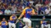 Anthony Santander (25) de Venezuela durante un juego del Clásico Mundial de Béisbol contra Nicaragua, el martes 14 de marzo de 2023, en Miami. (Foto AP/Marta Lavandier)