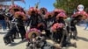 Comparsa del son de negro, un aire musical folclórico, muy conocido durante el Carnaval de Barranquilla, originario de la costa Caribe colombiana. [Foto: Karen Sánchez, VOA]