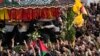 በኢራን የሀማስ የፖለቲካ መሪ ኢስማኤል ሃኒዬ የአስከሬን ሽኝት ሥነ ሥርዓት (AP Photo/Vahid Salemi)