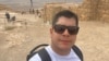 José Manrique, venezolano de 30 años, durante su visita a Jerusalén, Israel. [Foto Cortesía]