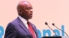 Botswana President Mokgweetsi Masisi addresses delegates at the WHO Africa Region meeting in Gaborone, Aug. 28, 2023. (Mqondisi Dube/VOA)