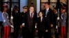 Presiden Taiwan Tsai Ing-wen berjalan dengan Presiden Guatemala Alejandro Giammattei di Palacio Nacional de la Cultura, di Guatemala City, Guatemala, 31 Maret 2023. (Foto: REUTERS/Luis Echeverria)