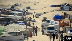 Palestinezë të zhvendosur në Rafah, 31 maj, 2024.
