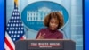 Potpawol Lamezonblanch Karine Jean-Pierre reponn kestyon jounalis yo nan Washington, 6 Mas, 2024. 