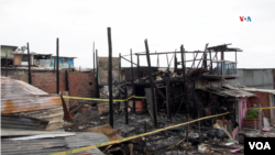 En Fotos I Las llamas consumen más de 50 viviendas de un barrio marginal en el centro de Bogotá