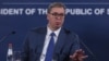 Predsednik Srbije Aleksandar Vučić tokom konferencije za medije (Foto: Fonet/Milica Vučković)