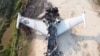 Una de las imágenes del avión inutilizado por el ejército de Venezuela difundidas por las autoridades. 