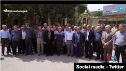 تجمع بازنشستگان تامین اجتماعی در اردبیل