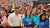 Freddy Superlano al declinar a su candidatura y apoyar a María Corina Machado en la primaria presidencial de la oposición de Venezuela. 
