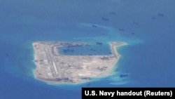 Suasana pulau karang Fiery Cross di Kepulauan Spratly (Foto: dok).
