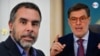 Armando Benedetti (izquierda) y Félix Plasencia. Foto de archivo. AFP y Reuters.