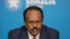FILE - Somali President Mohamed Abdullahi Mohamed attends the London Somalia Conference at Lancaster House, May 11, 2017. 