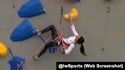 Elnaz Rekabi na takmičenju u Južnoj Koreji.