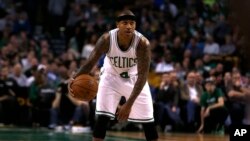 Isaiah Thomas (4) des Celtics, Boston, le 9 mars 2016.