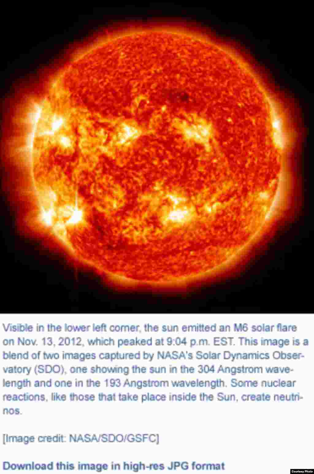 Hundreds of researchers in China described how elusive particles called neutrinos, born in the sun’s nuclear furnace, morph as they travel to earth at near-light speed. (NASA/SDO/GSFC)