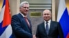 Presidente cubano, de visita en Moscú, alaba “papel” de Rusia ante “amenazas” de EE.UU.