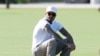El copropietario del Inter Miami, David Beckham, presenció la primera sesión de entrenamiento de Leo Messi como nuevo jugador del club rosinegro este martes 18 de julio de 2023.