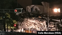 Colonia Roma is one of the areas of Mexico City hard hit by the 7.1 magnitude earthquake that struck southeast of the city, Sept. 19, 2017. 