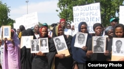 Protestations des victimes de Hissene Habré en 2005