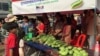 The community market sells organic vegetables, Kampong Speu province, Cambodia, February 20 2016. (Hul Reaksmey/VOA Khmer) 