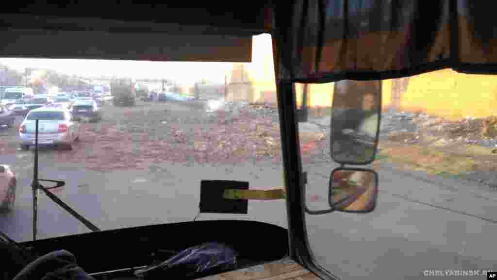 2013年2月15日,俄羅斯車里雅賓斯克州所看到的廢墟。(圖片由Chelyabinsk.ru.提供)