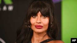 Aktris Jameela Jamil di acara pemutaran perdana "She-Hulk: Attorney at Law di Los Angeles (dok: Richard Shotwell/Invision/AP)
