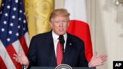 美国总统川普在白宫记者会上讲话（2017年2月10日）