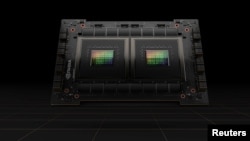 The Nvidia's new Grace CPU Superchip unveiled at the chipmaker's AI developer conference is seen in this undated handout image obtained by Reuters. (Nvidia/Handout via REUTERS) 