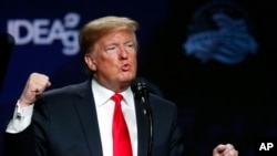 Predsjednik Donald Trump govori na skupu federacije američkih farmera, u New Orleansu, 14. januara 2019.