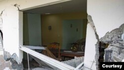 Viviendas dañadas y deslaves se han reportado en la ciudad de Guánica, en el sur de la isla, tras el impacto de un sismo de 5.8 en la escala de Richter. Foto Cortesía/El Nuevo Día.