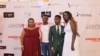 Some of the Cast members of 'Watu wote' at the premier of the Film, Jan. 23, 2108. (R. Ombuor/VOA). 