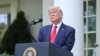 El presidente Donald Trump participa en un evento en favor de la tercera edad celebrado en la Casa Blanca, el 26 de mayo.