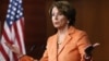 U.S. House Minority Leader Nancy Pelosi speaks to reporters, file photo. 